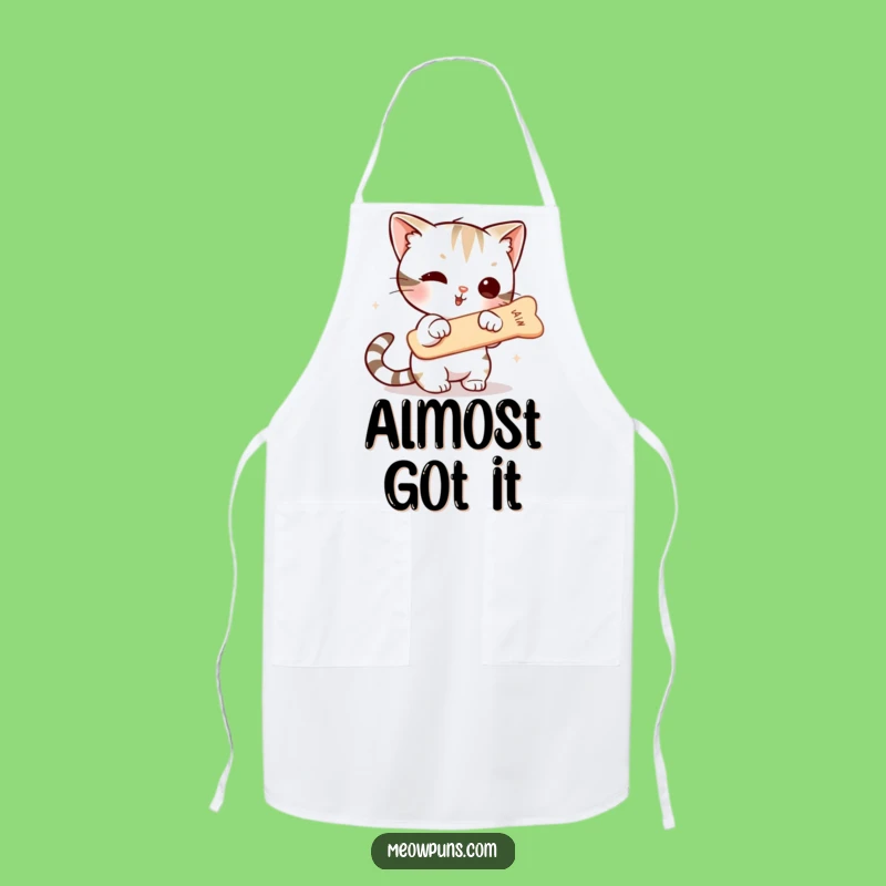 Funny Cat Fishbone Apron - Cook Up Laughs in the Kitchen