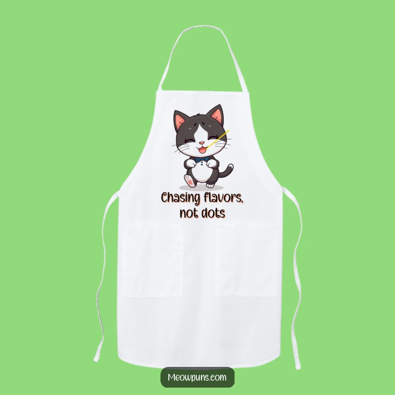 Funny Tuxedo Cat Laser Apron: Cook with Playful Energy