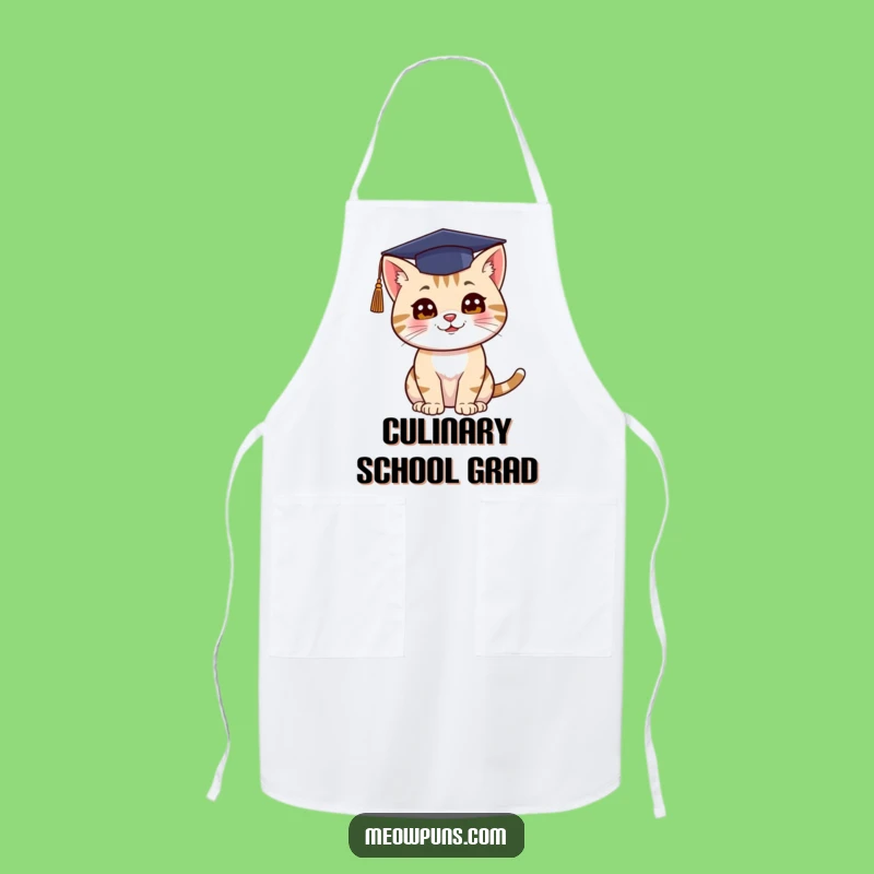 Funny Cat Graduation Apron: Celebrate Milestones in the Kitchen