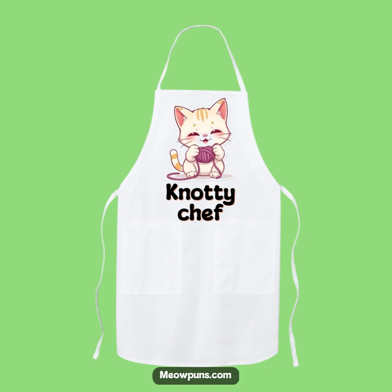 Funny Mischievous Cat Apron - Hilarious Gift for Playful Home Cooks