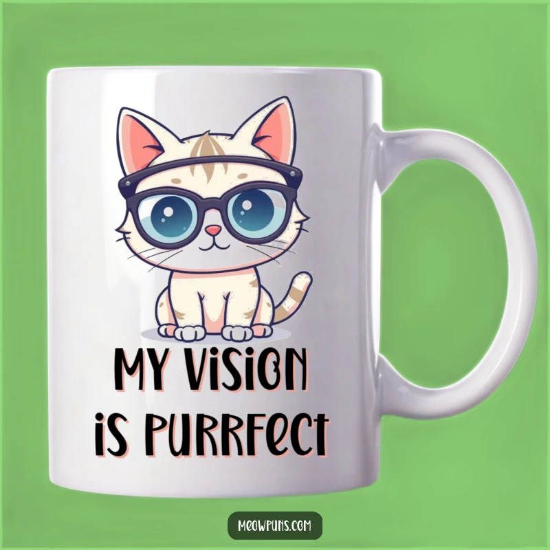 Funny Cat Glasses Mug - Hilarious Intellectual Cat Gift for Bookworms