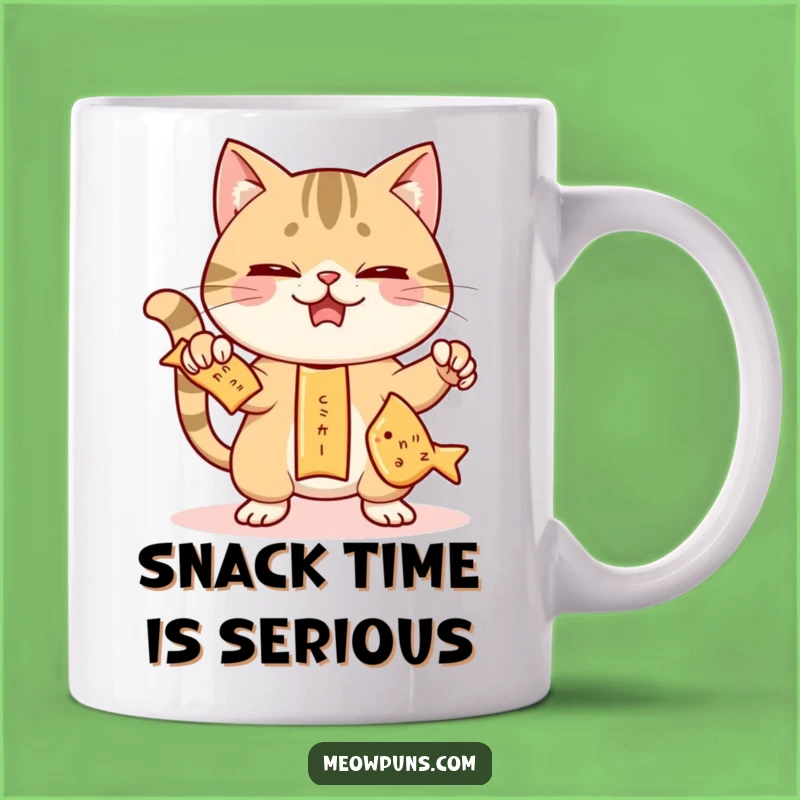 Funny Juggling Cat Crackers Mug: A Hilarious Treat for Cat & Snack Lovers