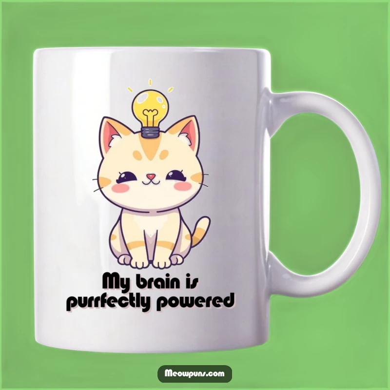 Funny Cat Lightbulb Moment Mug - Perfect Idea Gift for Cat Lovers