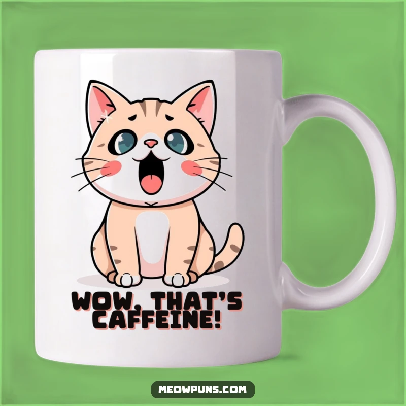 Funny Astonished Cat Mug: Shocked Feline Reaction, Perfect Funny Gift for Surprise Lovers!