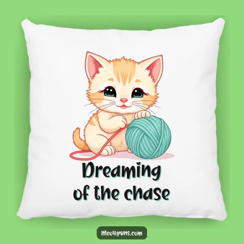 Funny Kitten Yarn Ball Pillow - Cozy Accent for a Playful Home Gift