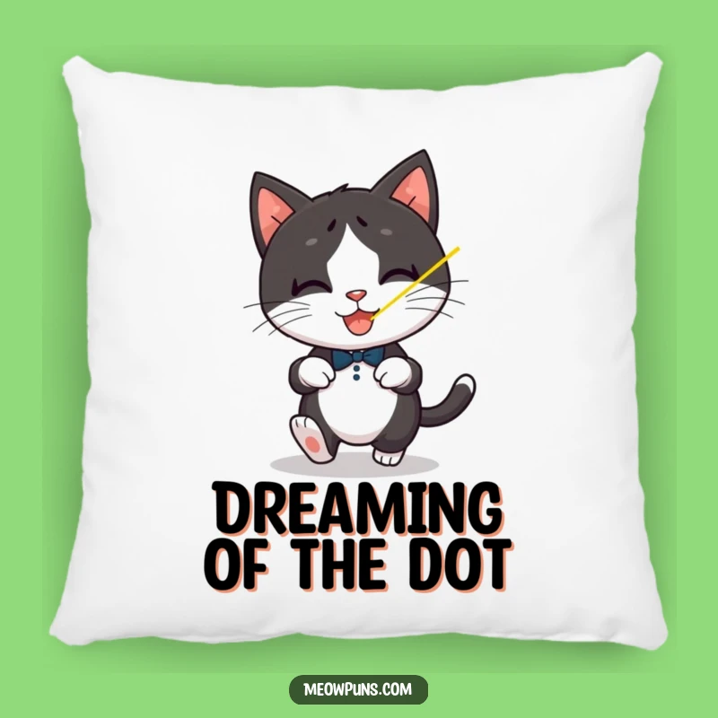 Funny Tuxedo Cat Laser Pillow: Cozy Comfort & Playful Moments