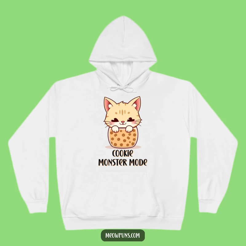 Cozy Funny Cat Cookie Jar Hoodie: Snuggle Up with Sweet Mischief!