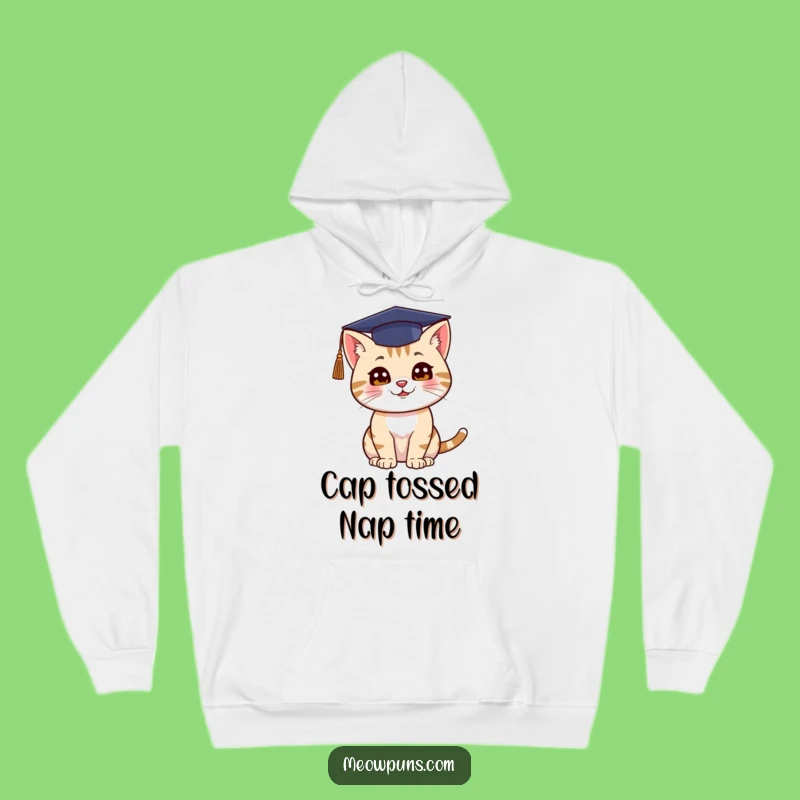 Funny Cat Graduation Hoodie: Cozy Comfort for Celebratory Moments