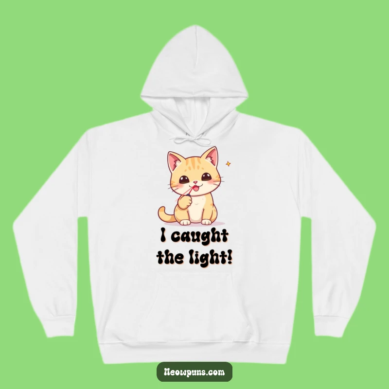 Funny Cat Laser Pointer Hoodie: Cozy Comfort for Laser Victories