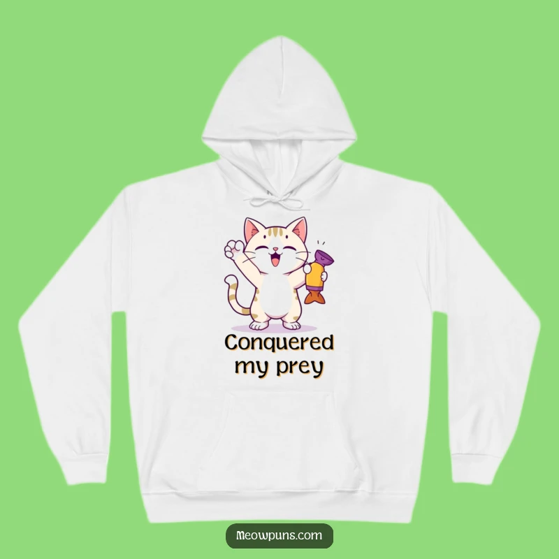 Funny Cat Toy Victor Hoodie - Cozy Champion Gift!