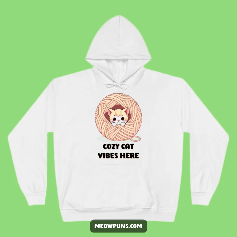Funny Cat Yarn Hoodie - Cozy Comfort & Hilarious Cat Lover Gift