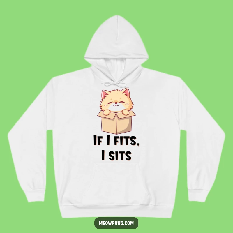Funny Small Box Cat Hoodie: Cozy Comfort for Cat-Obsessed Fans