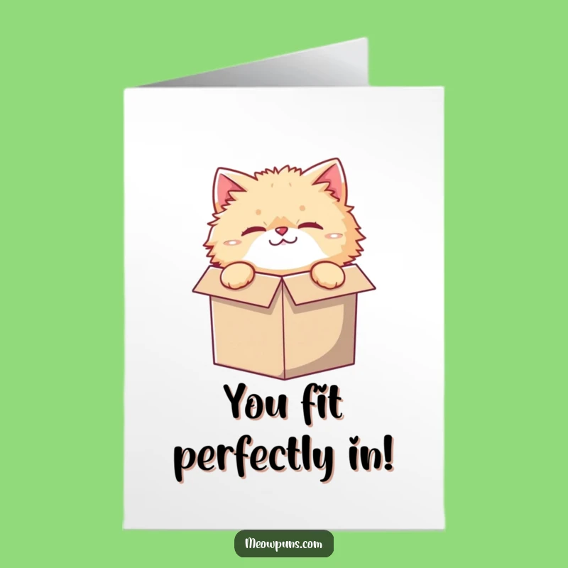 Free Printable Congratulations Card: Cat in a Box for a Sweet Downloadable Surprise