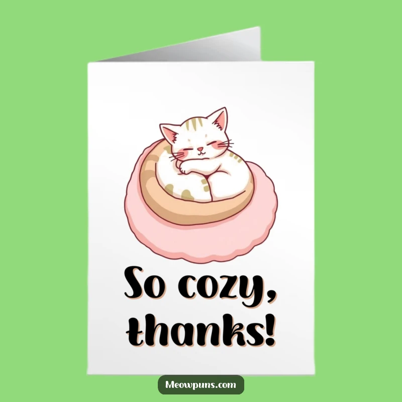 Free Printable Thank You Card: Cat's Letter Lounge, Content Downloadable Design