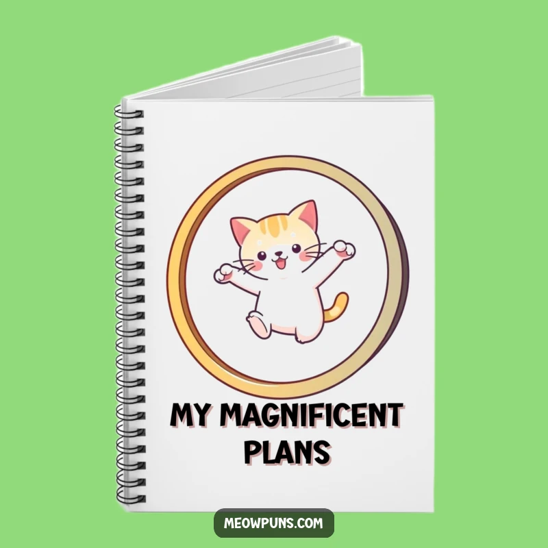 Funny Cat Acrobat Notebook: Jot Down Ideas with Feline Flair and Agility