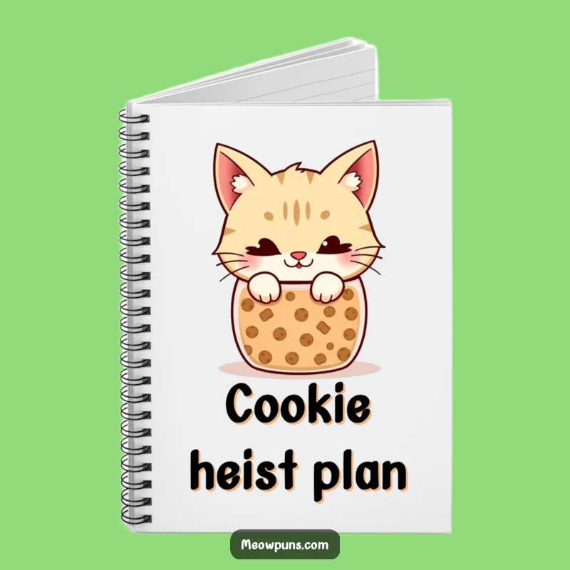 Funny Cat Cookie Jar Notebook: Jot Down Your Sweetest Ideas!