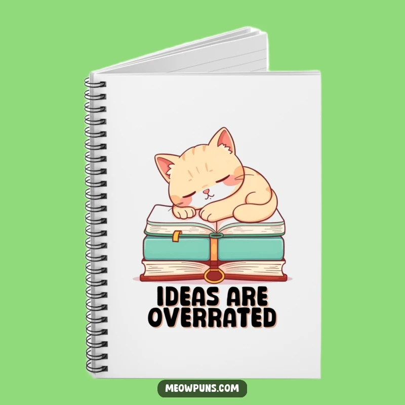 Funny Cat Napping Book Notebook - Hilarious Journal for Your Thoughts & Ideas