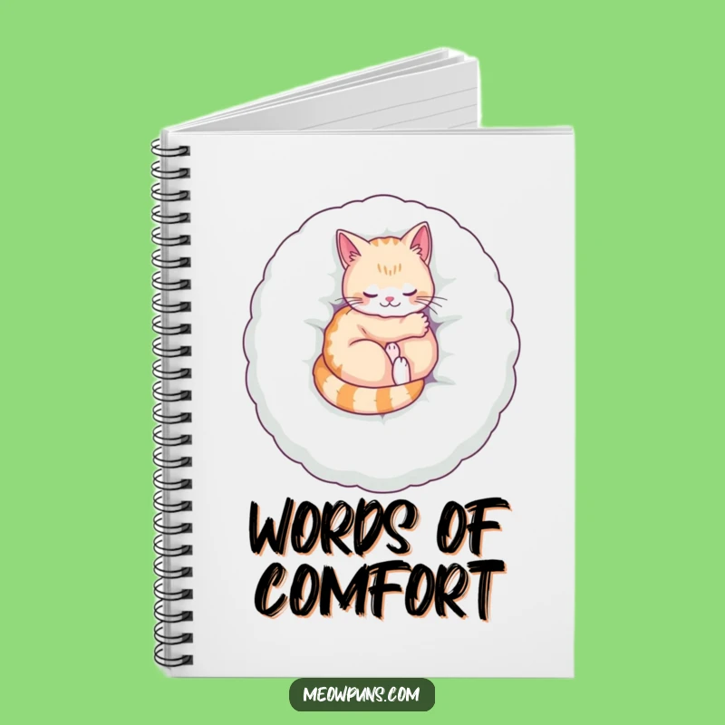 Funny Cozy Cat Notebook: Jot Down Ideas with Feline Comfort and Bliss