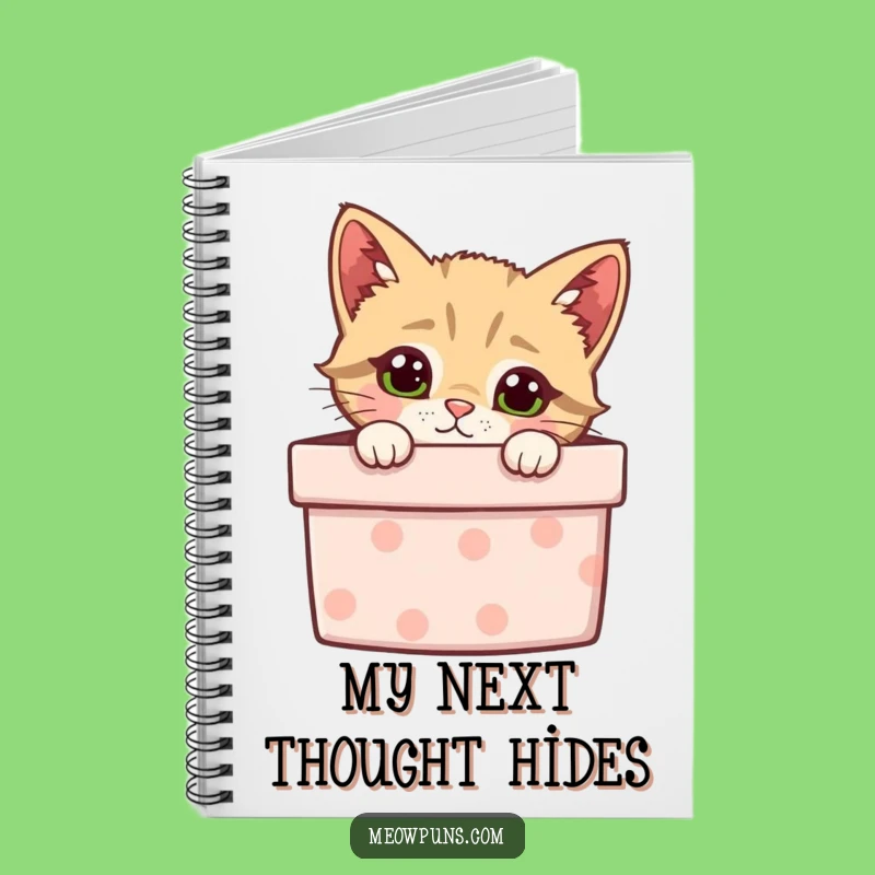 Funny Curious Cat Gift Box Notebook - Hilarious Journal for Your Creative Thoughts
