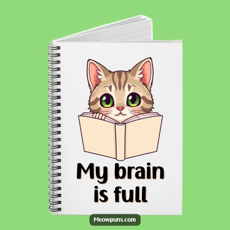 Funny Tabby Cat Dictionary Notebook: Jot Down Brilliant Ideas