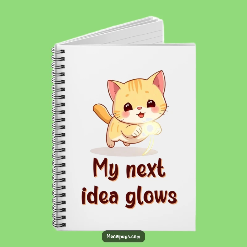 Funny Playful Cat Laser Dot Notebook - Hilarious Journal for Your Energetic Ideas