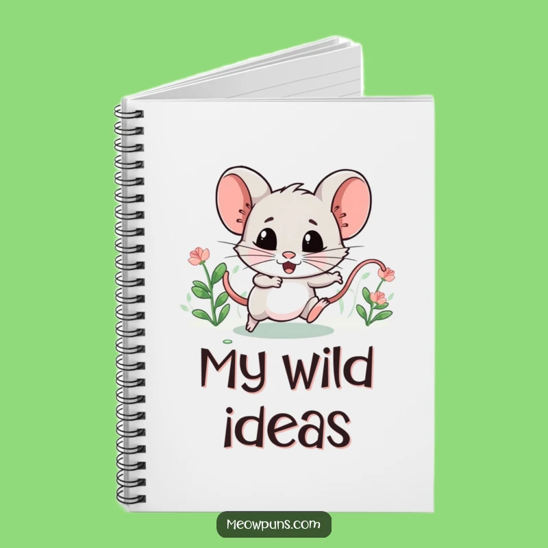 Funny Catnip Mouse Notebook: Jot Down Ideas with Feline Flair