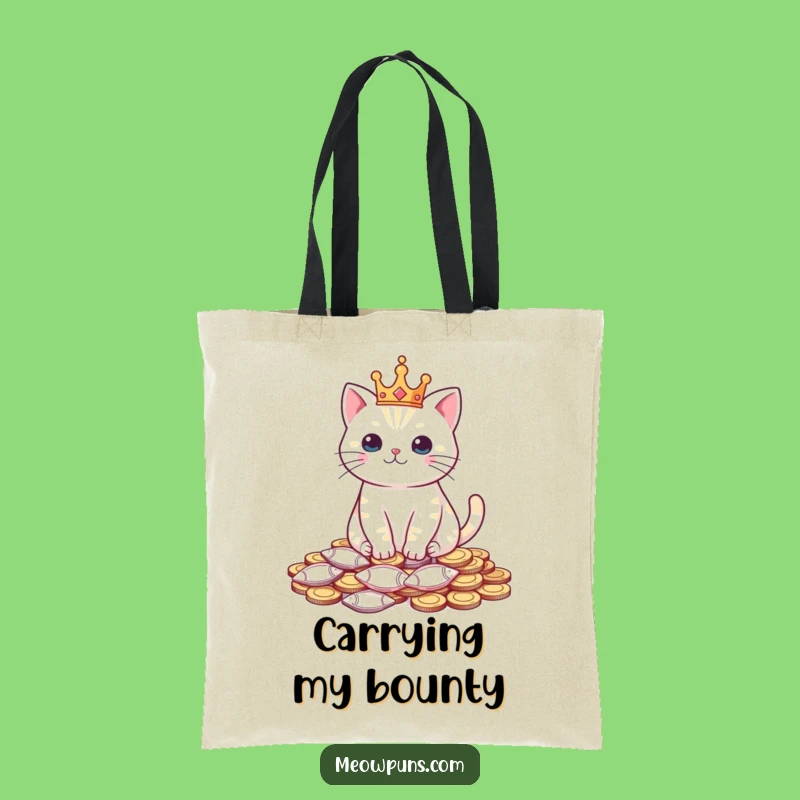 Funny Cat King Tote Bag - Carry Your Royal Feline Treasures Gift