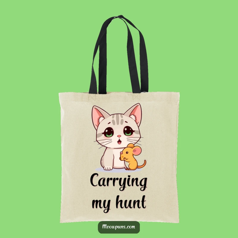 Funny Cat Mouse Cheese Tote Bag: Carry Your Laughs in Style!