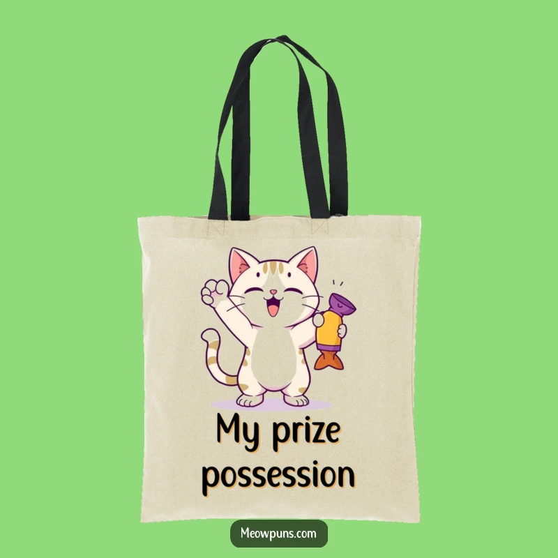 Funny Cat Toy Victor Tote Bag - Carry Your Victories!