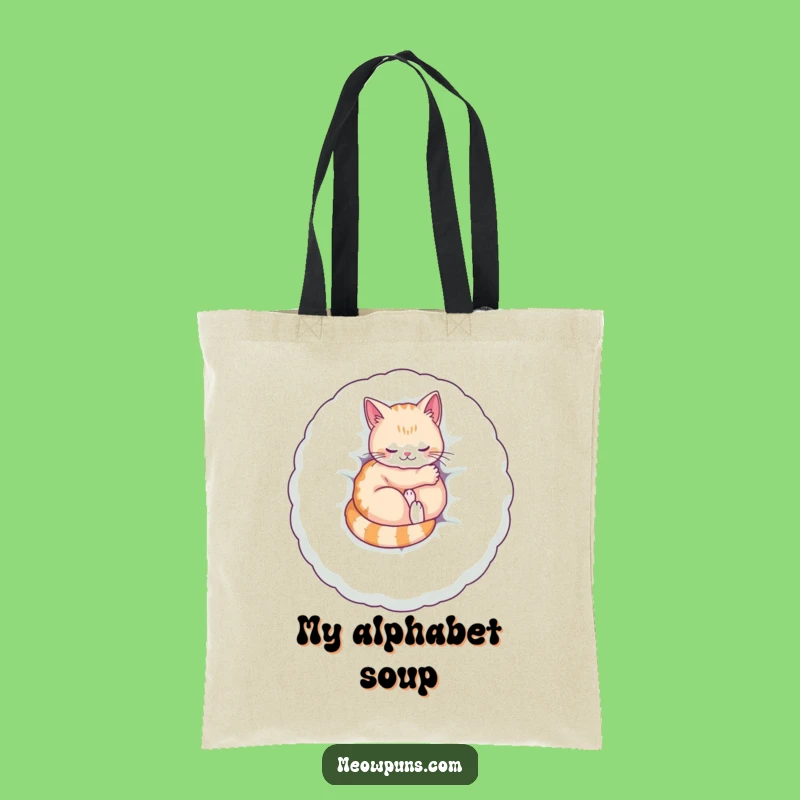 Funny Cozy Cat Tote Bag: Carry Your Comfort and Feline Love Everywhere