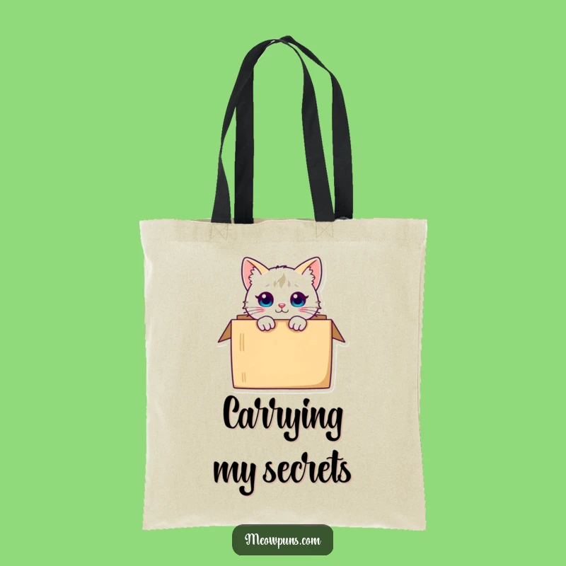 Funny Curious Cat Box Tote Bag Carry Your Adventures in Style